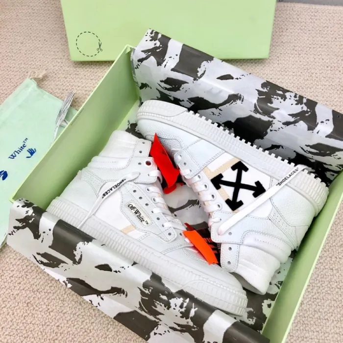 OFF-WHITE Off Court 3.0 Leather White White Orange