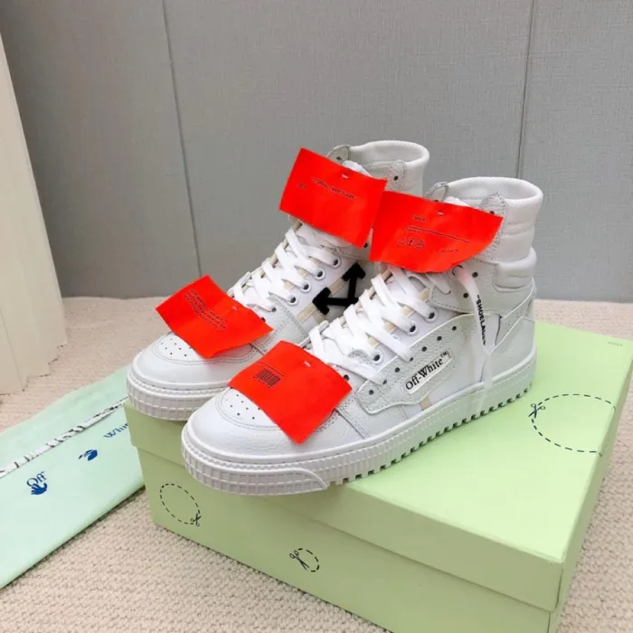 OFF-WHITE Off Court 3.0 Leather White White Orange