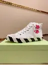 OFF-WHITE Vulcanized Hi Top White Fuchsia