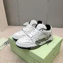 OFF-WHITE Out Of Office OOO Low Tops Off-White White Black