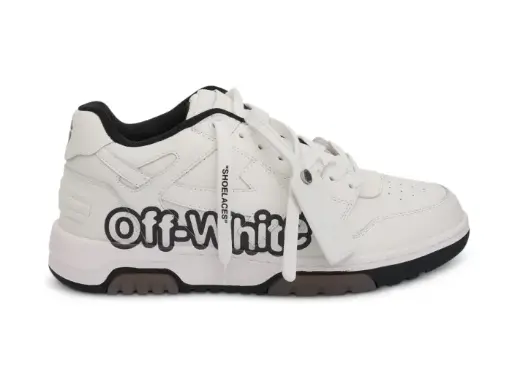 OFF-WHITE Out Of Office OOO Low Tops Off-White White Black