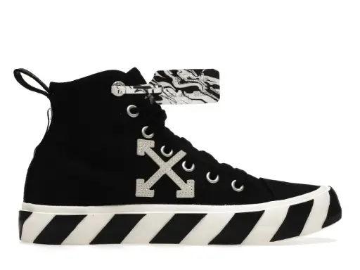 OFF-WHITE Vulcanized Mid Top Black White